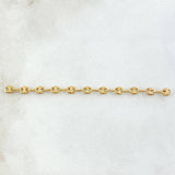 Herraje Retazo GC 0.7gr / 3.2mm Once Eslabones Oro Amarillo 18K ©
