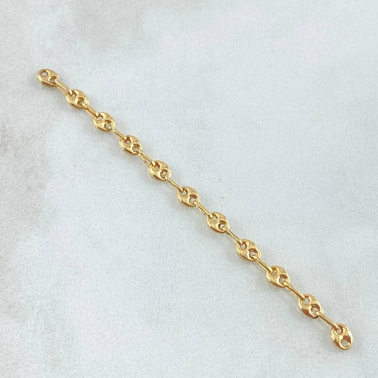 Herraje Retazo GC 0.7gr / 3.2mm Once Eslabones Oro Amarillo 18K *