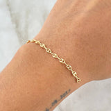 Charm GC 0.6gr / 3.2mm Ten Links Yellow Gold 18K *