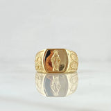 Miraculous Virgin Ring Seal Camandula 4.3gr / T7 / 18K Yellow Gold