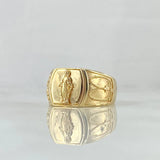 Miraculous Virgin Ring Seal Camandula 4.3gr / T7 / 18K Yellow Gold