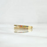Double Rail Churumbela Ring 2.05gr / T6 1/2 / Multicolor Yellow Gold 18K ©