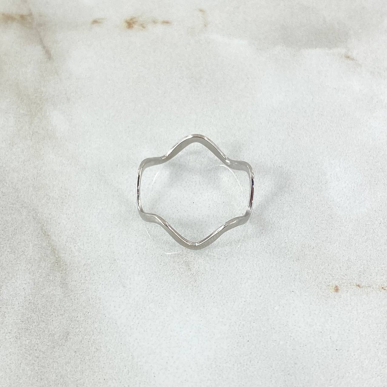 Zig - Zag Ring 0.9gr / T5 1/4 / 18K White Gold *