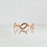 Anillo Zig - Zag 0.95gr / T6 / Oro Rosa 18K ©