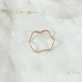 Anillo Zig - Zag 0.95gr / T6 / Oro Rosa 18K ©