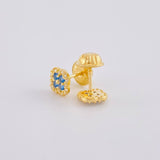 Topos Trebol Tupido 0.85g / in / 5.7mm Oro Amarillo 18K