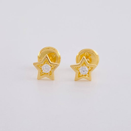 Topos Estrella Tupida 0.75g / in / 5.8mm Oro Amarillo 18K