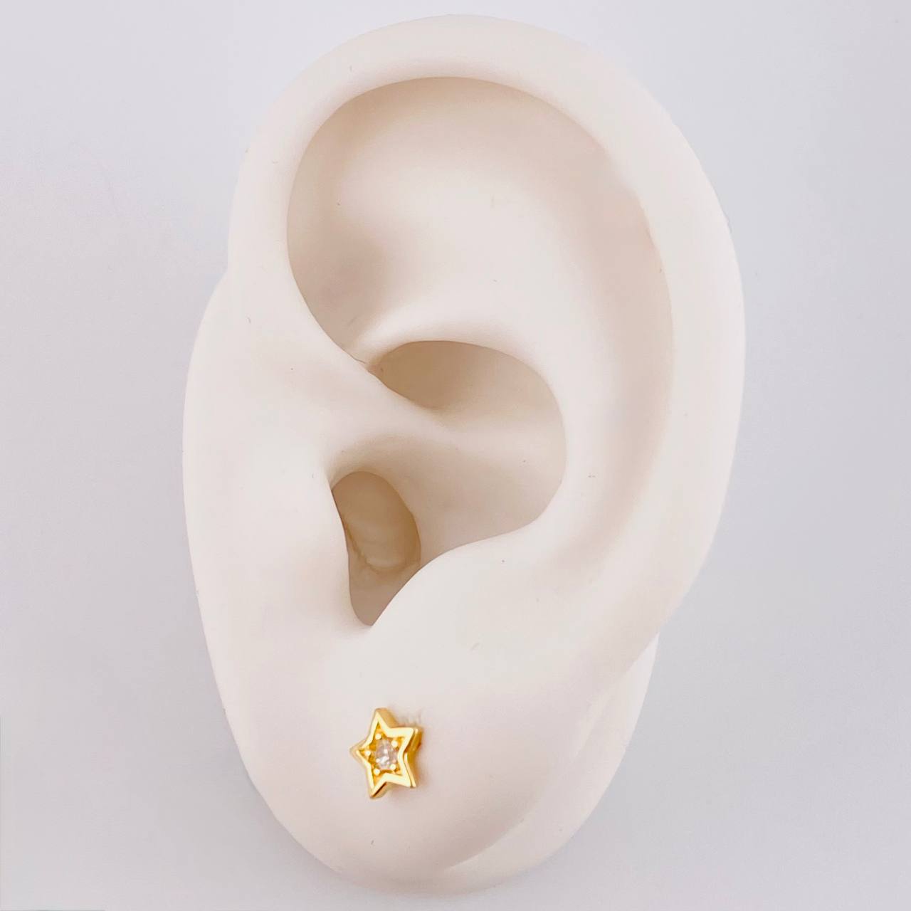 Topos Estrella Tupida 0.75g / in / 5.8mm Oro Amarillo 18K
