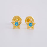 Topos Estrella Tupida 0.7g / in / 5.8mm Oro Amarillo 18K