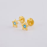 Topos Estrella Tupida 0.7g / in / 5.8mm Oro Amarillo 18K