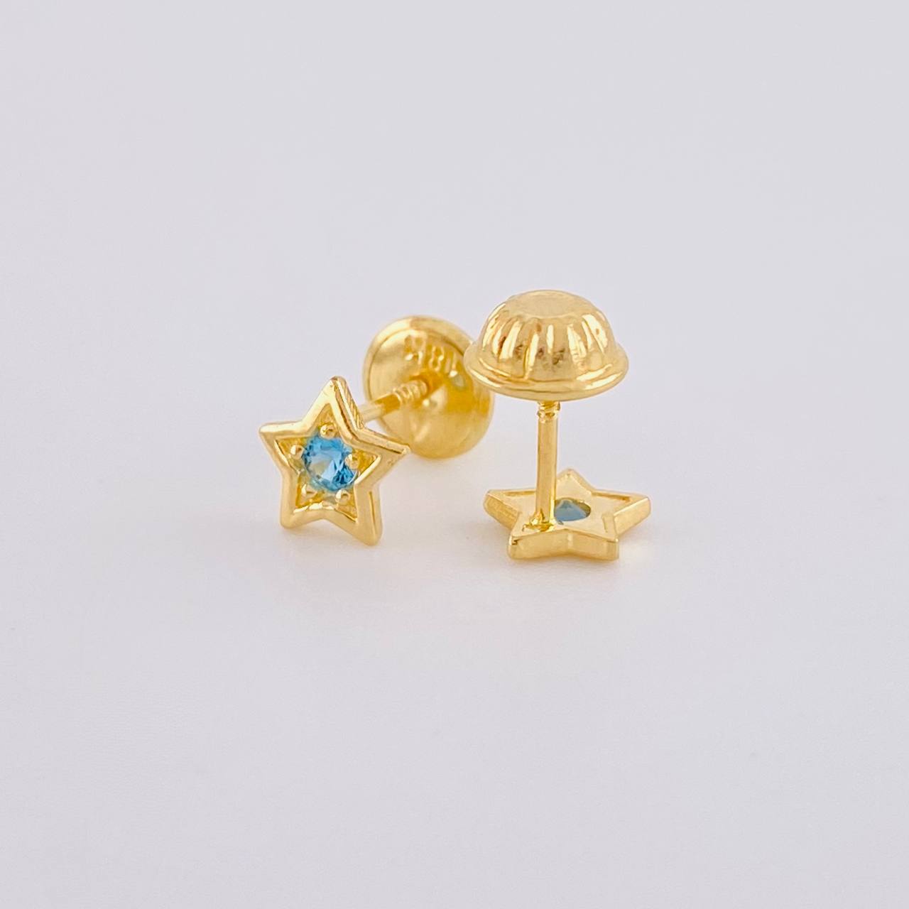 Topos Estrella Tupida 0.7g / in / 5.8mm Oro Amarillo 18K
