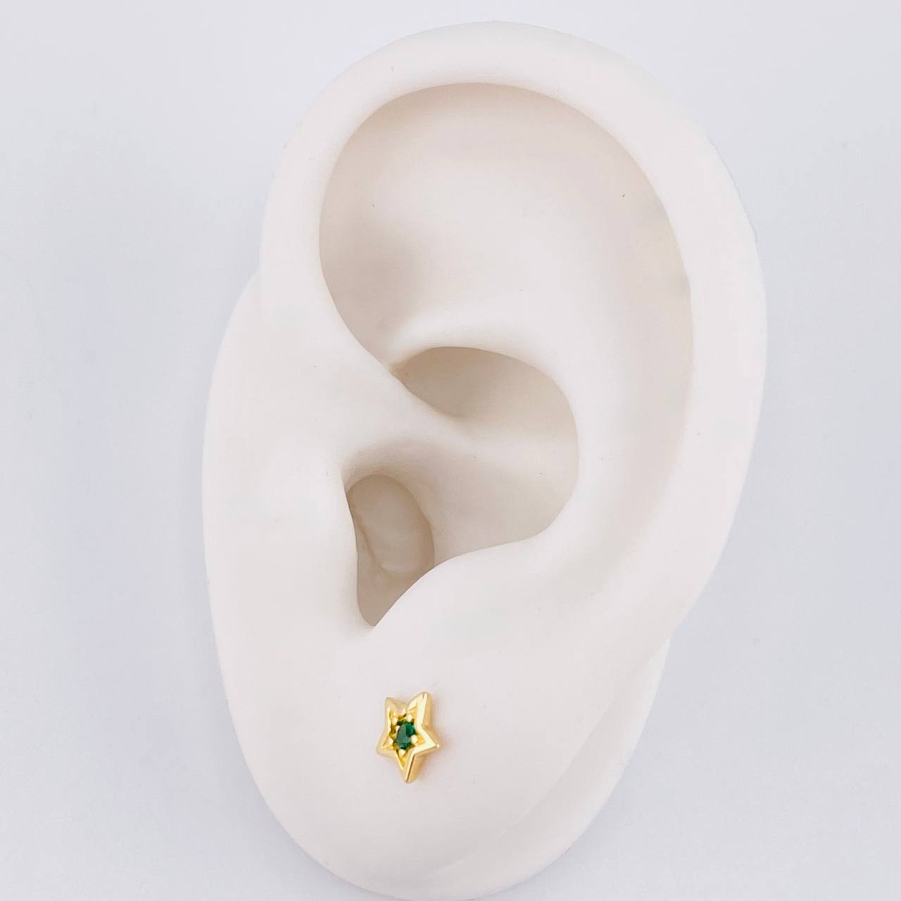 Topos Estrella Tupida 0.7g / in / 5.8mm Oro Amarillo 18K