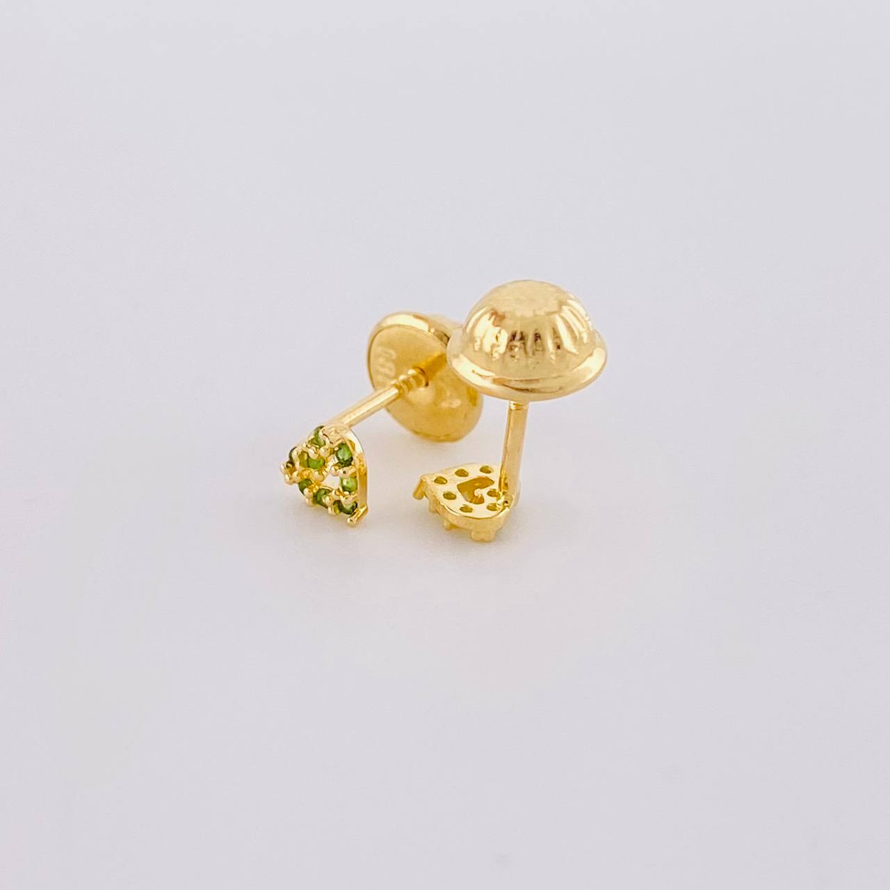 Topos Corazon Tupido 0.45g / in / 4mm Oro Amarillo 18K