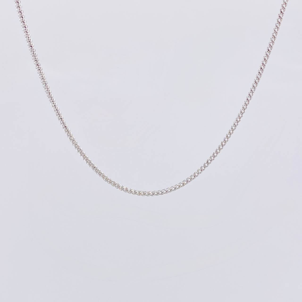 Cadena Franco 6.6g / 24 in / 1.4mm Oro Blanco 18K