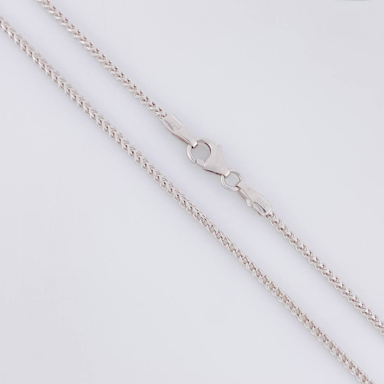 Cadena Franco 6.6g / 24 in / 1.4mm Oro Blanco 18K