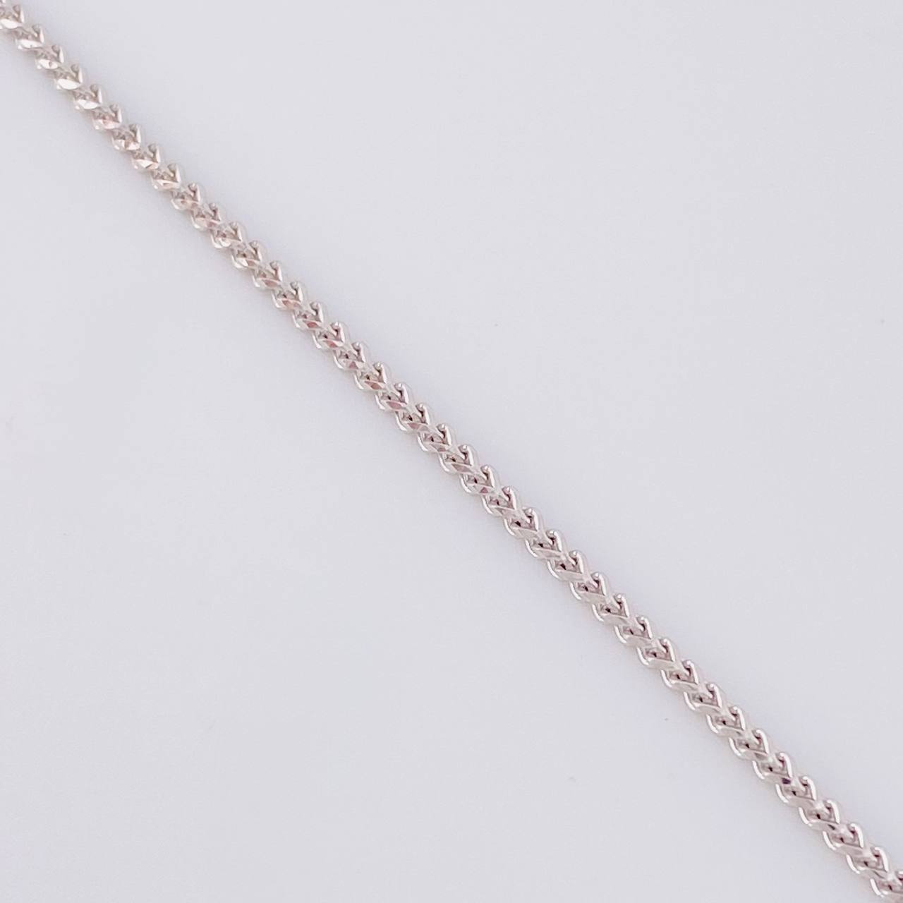 Cadena Franco 6.6g / 24 in / 1.4mm Oro Blanco 18K
