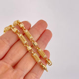 Pulso Rustica Maya Cilindrica 18.4g / 8 in / 5.5mm Oro Amarillo 18K