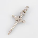 Dije Cruz Clavo 5.4g / 1 3/4 in Oro Blanco 18K
