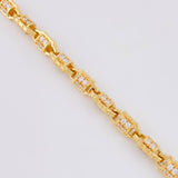 Cadena Rustica Boya 130g / 28 in / 7.5mm Oro Amarillo 18K