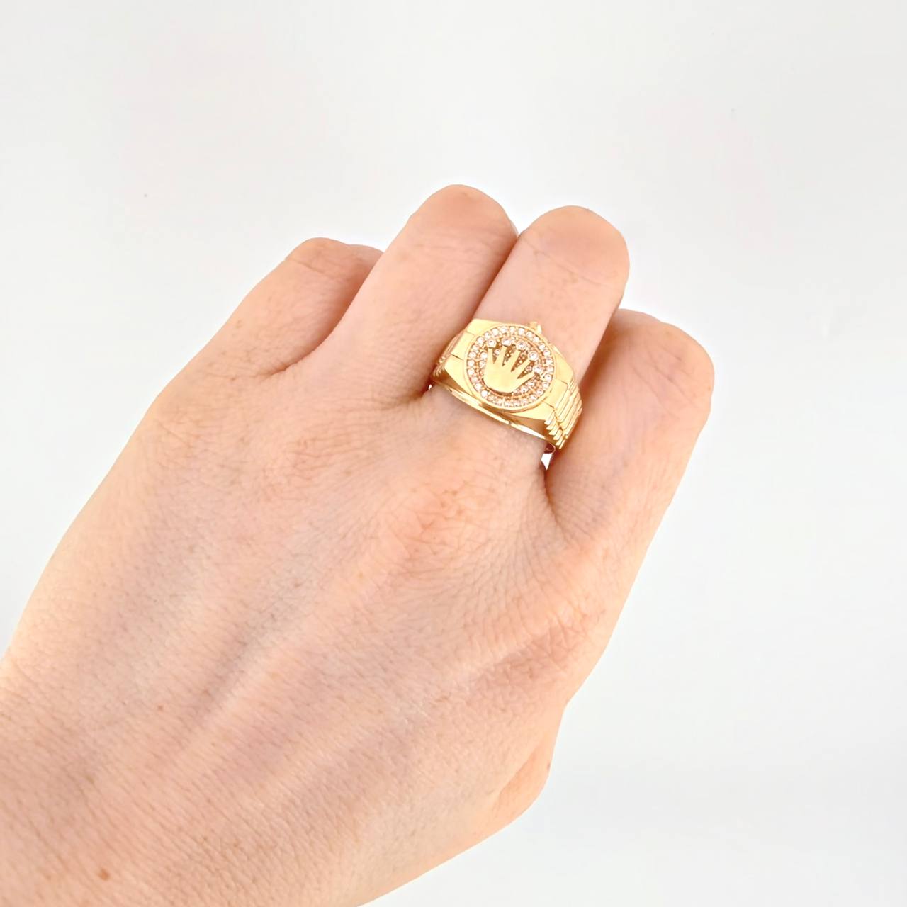 Anillo Correa Corona 6.85g / T5 1/2 Oro Amarillo 18K