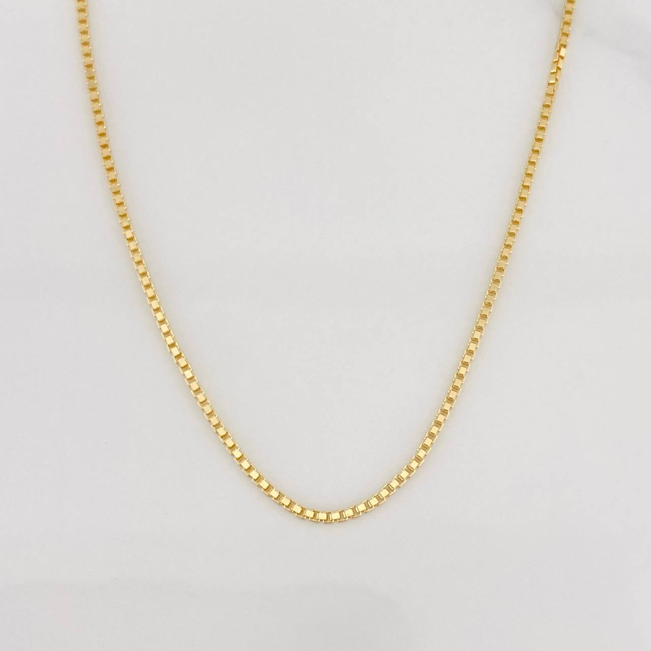 Cadena Veneciana 3.45g / 18 in / 1mm Oro Amarillo 18K