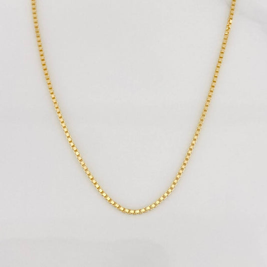 Cadena Veneciana 3.45g / 18 in / 1mm Oro Amarillo 18K