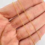 Set Cadena Rolo + Dije Ojo Turco / 2.25g / 18 in Oro Amarillo 18K