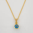 Rolo Chain Set + Turkish Eye Pendant / 1.65g / 18 in Yellow Gold 18K