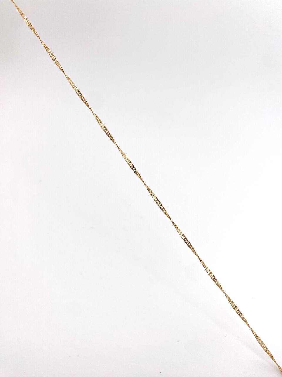 Cadena Singapur 2.15gr / 21 3/4 in / 1.4mm Oro Amarillo +3 18K