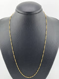 Cadena Singapur 2.15gr / 21 3/4 in / 1.4mm Oro Amarillo +3 18K