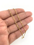 Cadena Singapur 2.15gr / 21 3/4 in / 1.4mm Oro Amarillo +3 18K