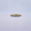 Ring Band Churumbela 1.5gr / T5 1/4 / Emeralds 12 Pts 18K Yellow Gold (Jewel) &