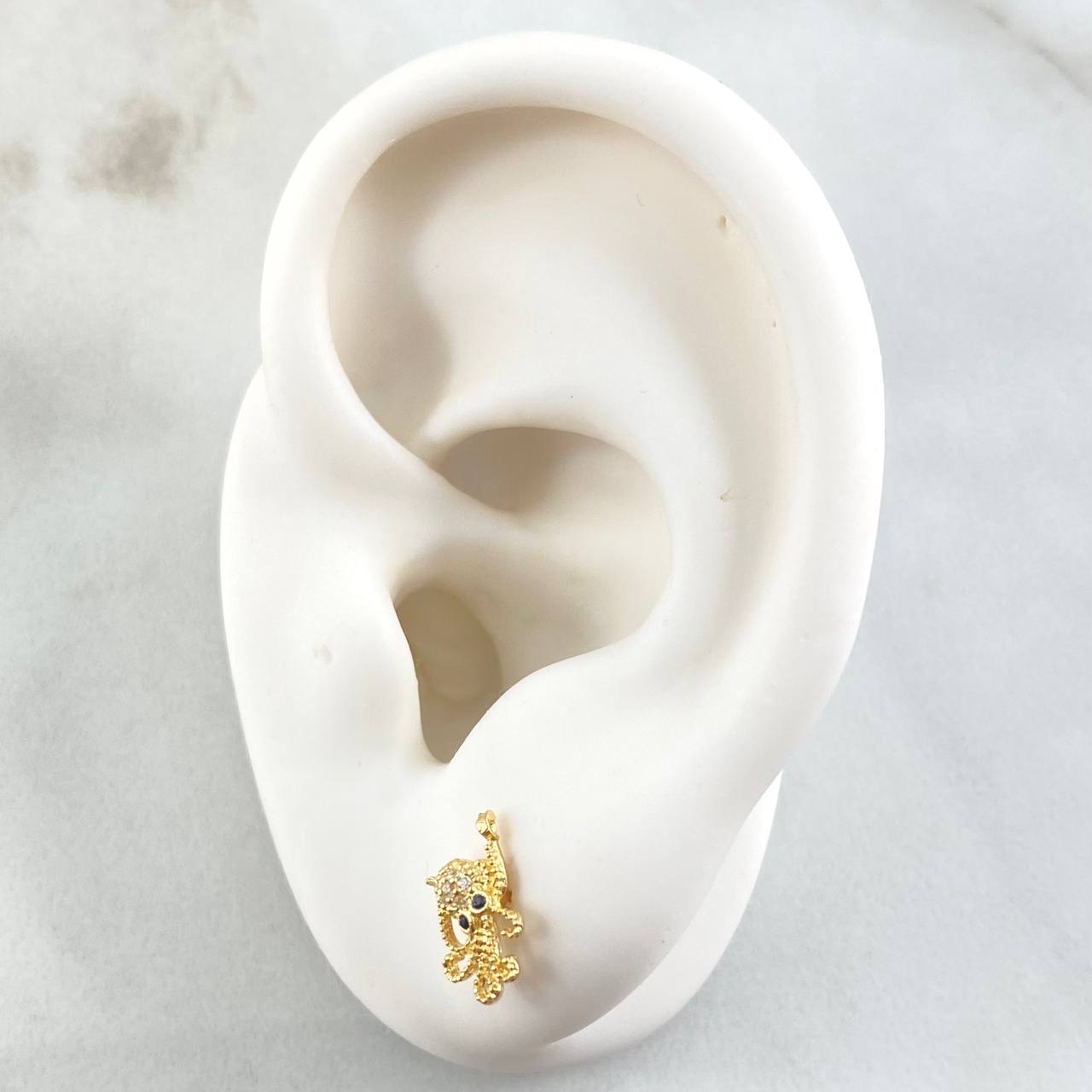 Octopus Stud Earrings 1.1gr / 18K Gold*