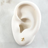 Airplane Stud Earrings 0.6gr / 18K Gold*