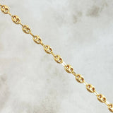 18K Yellow Gold Anklet Gc 2.55 g / 10 1/4 in / 3.2 mm