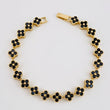 Tennis Bracelet Clover 15.45 g / 7 1/2 in / 7.9 mm Yellow Gold 18K