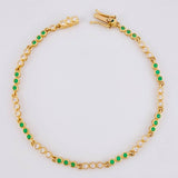Pulso Tenis Triada Secuencial 6.9 g / 7 1/2 in / 2.7 mm Oro Amarillo 18K