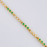 Pulso Tenis Triada Secuencial 6.9 g / 7 1/2 in / 2.7 mm Oro Amarillo 18K