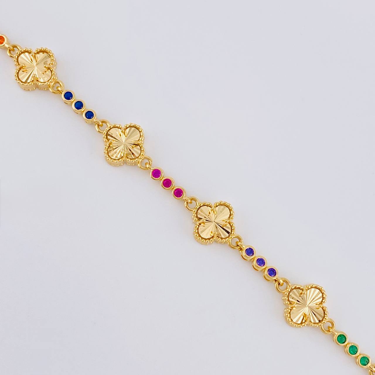 Clover Bubbles Bracelet 10.5 g / 7 1/2 in / 9.1 mm Yellow Gold 18K