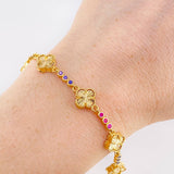 Clover Bubbles Bracelet 10.5 g / 7 1/2 in / 9.1 mm Yellow Gold 18K