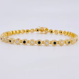 Pulso Tenis Halo 8.8 g / 7 1/2 in / 4.4 mm Oro Amarillo 18K