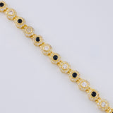 Pulso Tenis Halo 8.8 g / 7 1/2 in / 4.4 mm Oro Amarillo 18K