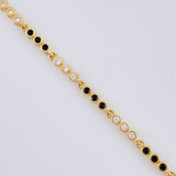 Pulso Tenis Triada Secuencial 6.3 g / 7 in / 2.7 mm Oro Amarillo 18K