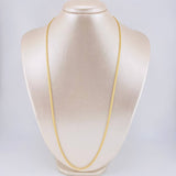 Cadena China 7.45g / 24 in / 2.4mm Oro Amarillo 18K