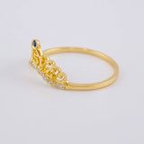 Ring 15'S Crown 1.75 g / T7 1/2 Yellow Gold 18K