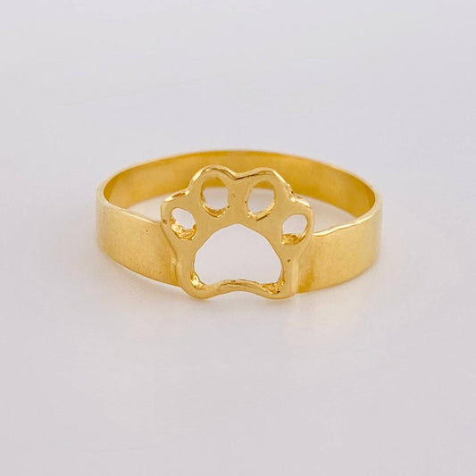 Anillo Huella 1.65 g / T6 1/2 Oro Amarillo 18K