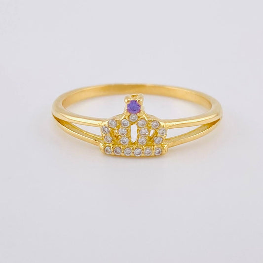 Anillo Corona 2.1 g / T8 Oro Amarillo 18K