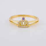 Crown Ring 2.1 g / T8 Yellow Gold 18K