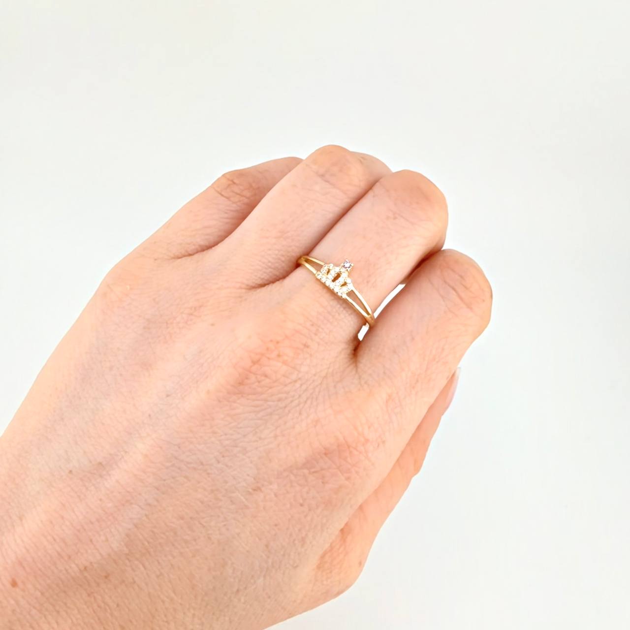 Crown Ring 2.1 g / T8 Yellow Gold 18K