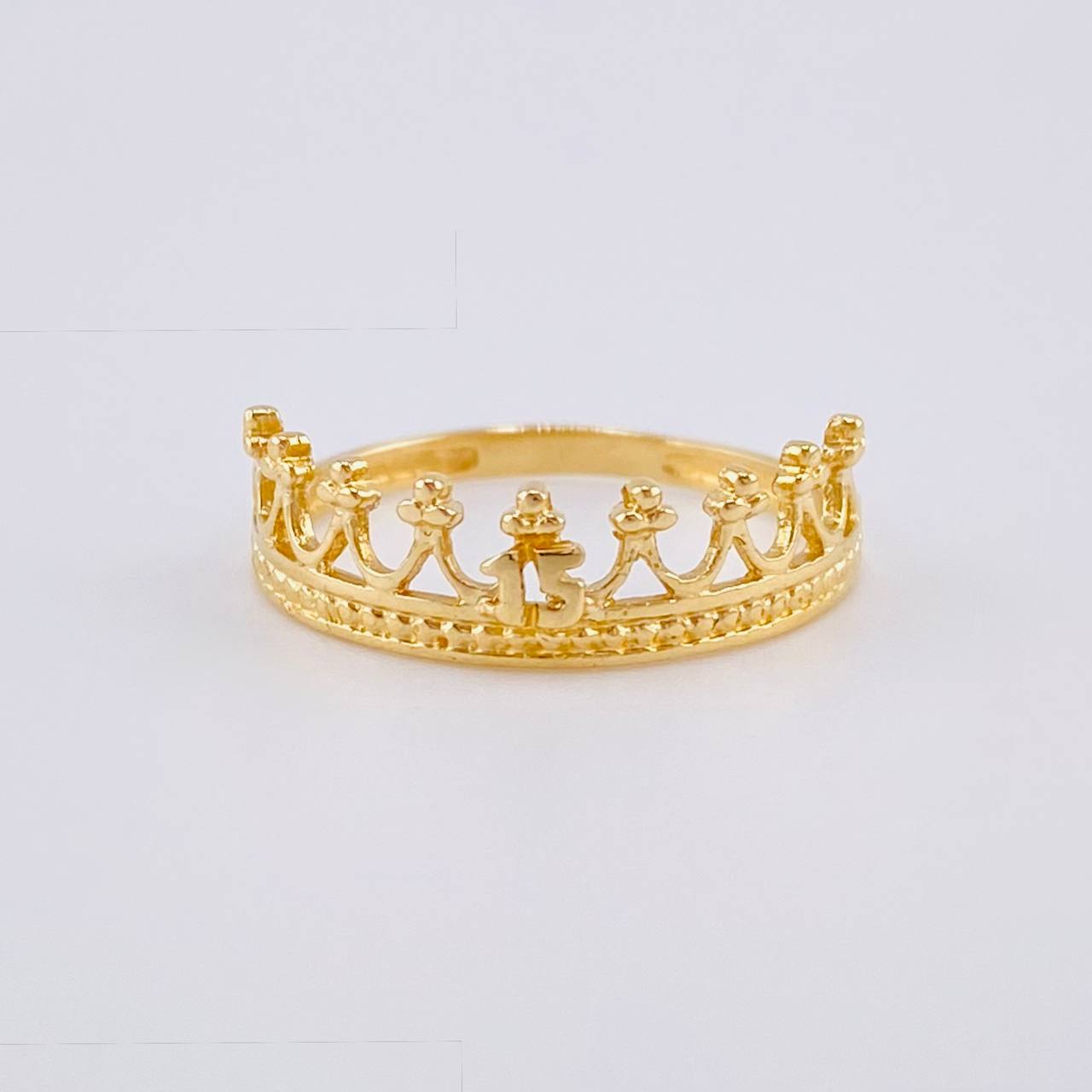 Ring 15'S Crown 1.55 g / T6 1/4 Yellow Gold 18K
